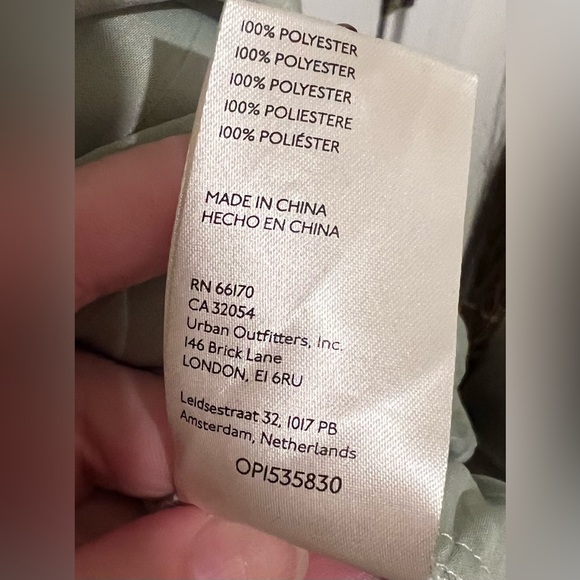 By Anthropologie Sz 2X Mint Green Open Back Blouson Sleeve Blouse Elegant Flowy - Picture 11 of 16